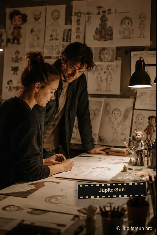 Creación de película de animación con IA. La primera dirección visual para «Creación de película de animación con IA»