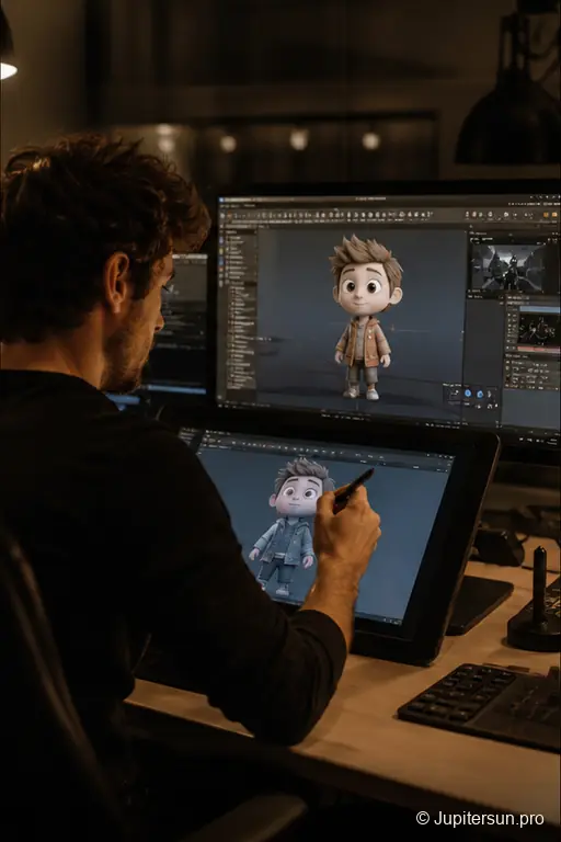 Creación de película de animación con IA. Continuidad, detalle y dirección creativa humana