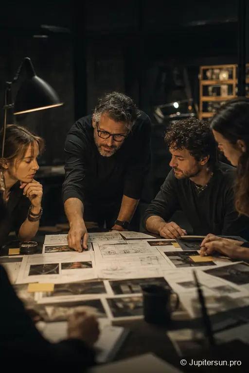 Sceneggiatura con IA e sviluppo creativo a Riga. Continuità, dettaglio e direzione creativa umana